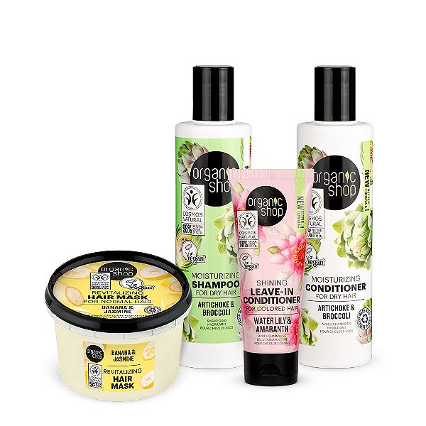 Kit Premium Cabelo Ondulado Organic Shop