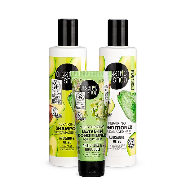 Kit Premium Nutrição Cabelo Ressecado Organic Shop