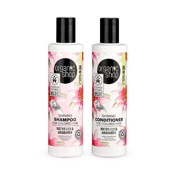 Kit shampoo e Condicionador Mega Brilho Organic Shop