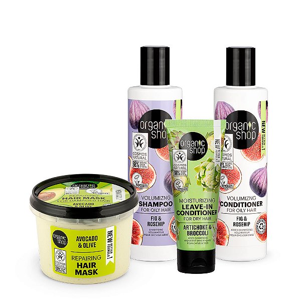 Kit Supremo Cabelos Mistos Organic Shop