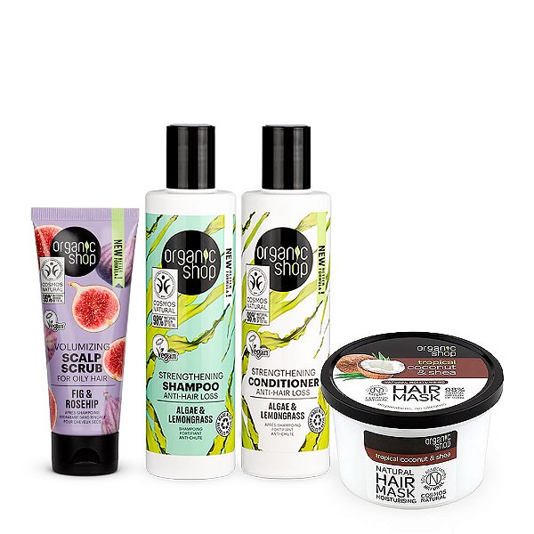 Kit Ultra Essencial Antiqueda Organic Shop