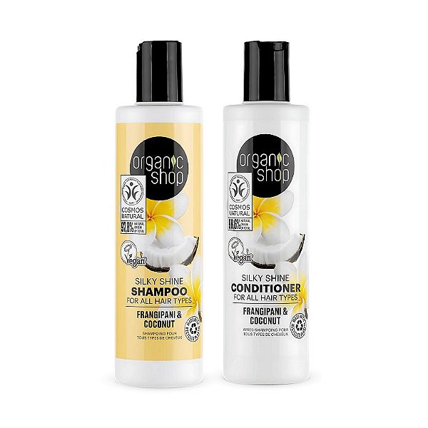Kit Shampoo e Condicionador Nutritivo - Óleo de Coco e Jasmim-Manga Organic Shop