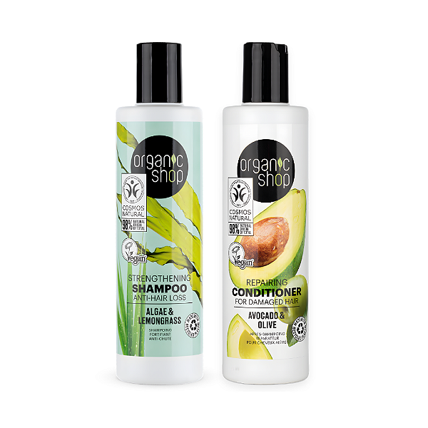 Kit Antiqueda Shampoo + Condicionador Organic Shop