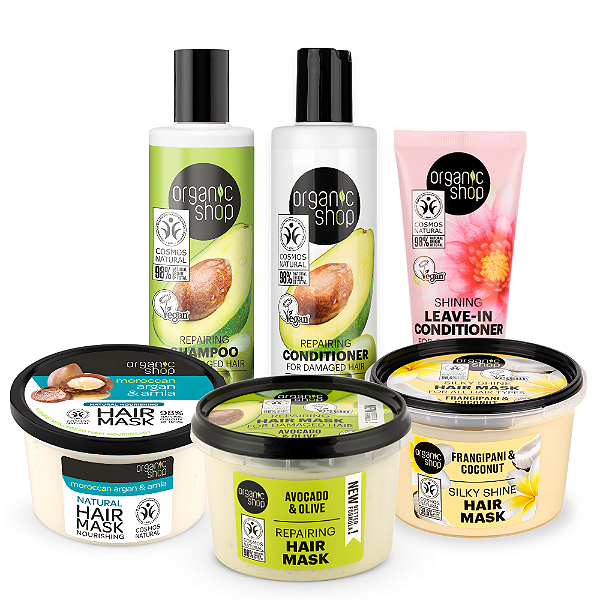 Kit Cronograma Capilar Premium Organic Shop