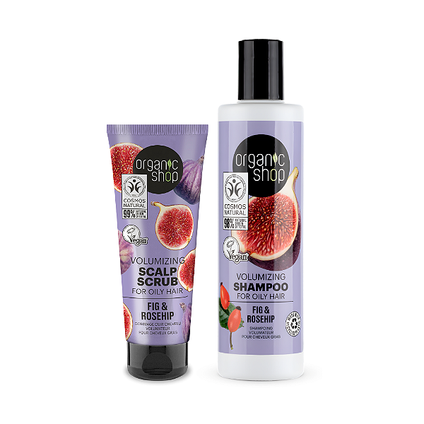 Kit Controle da Oleosidade - Shampoo e Esfoliante Couro Cabeludo - Organic Shop