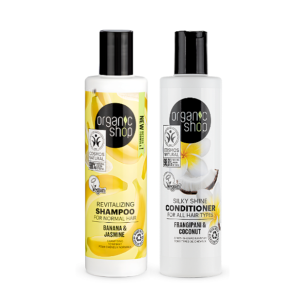 Kit Shampoo e Condicionador Ondulados Organic Shop