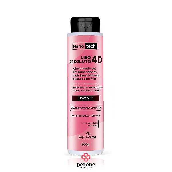 Leave-in Liso Absoluto 4D 200g - Perene Cosméticos