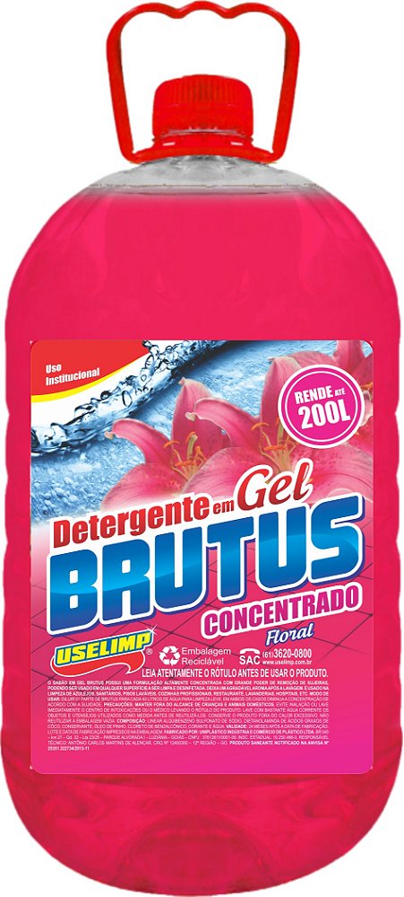 Brutus Det. Gelat. Floral 1X40 PET 4X5L
