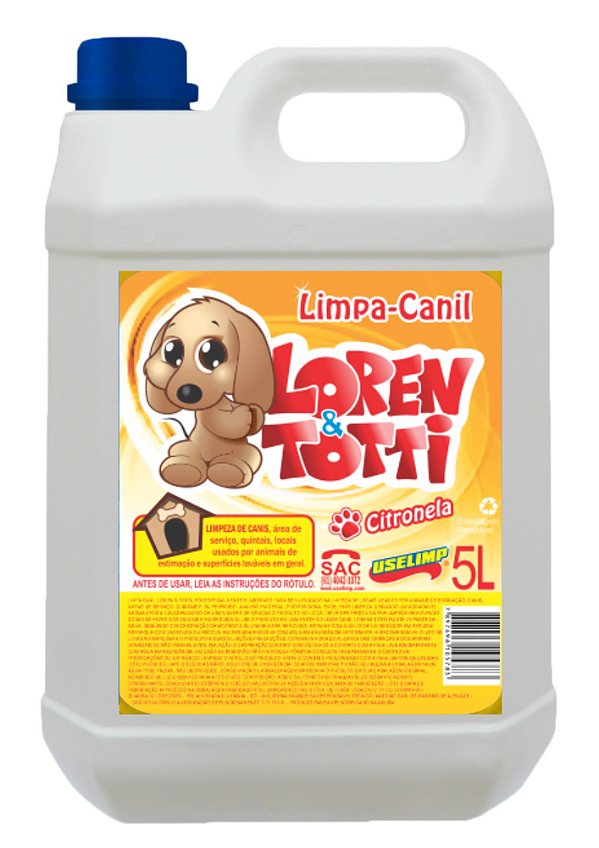 Limpa Canil LOREN TOTTI Citronela 4X5L