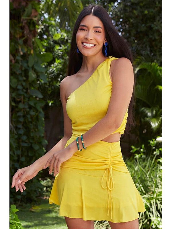 Conjunto Assimetrica Com Aplicacao De Chatons