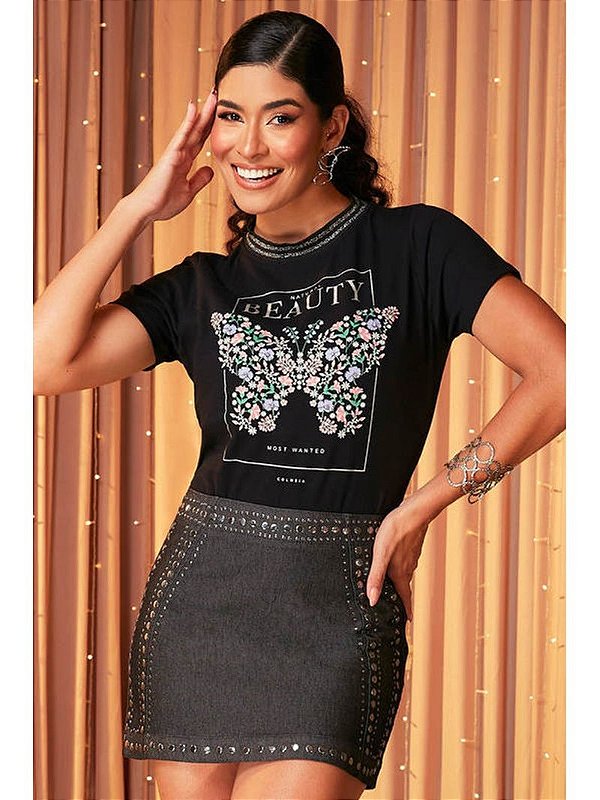 Saia Curta Com Aplicacao De Termo