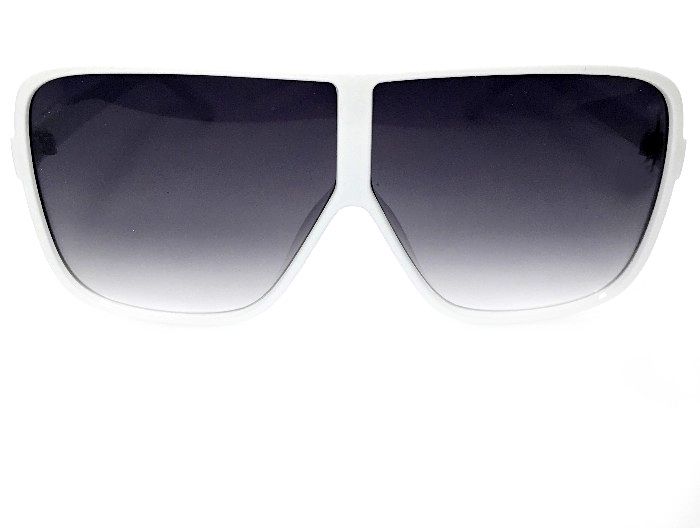 Oculos de Sol  Masculino Branco - Mascara Grande