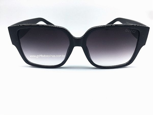 Óculos de Sol Gucci - Quadrado Preto Feminino - Griffe dos Olhos | Replicas  Óculos de Sol e Armação