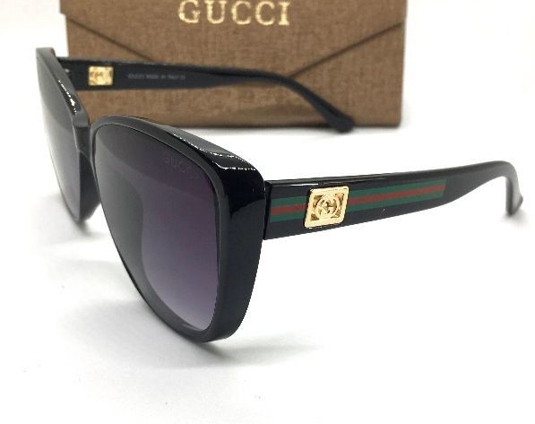 Óculos de Sol Gucci Clássico  Preto Acetato
