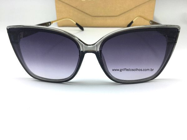 Oculos de Sol Burberry Gatinho - ArmaÃ§Ã£o Cinza Transparente