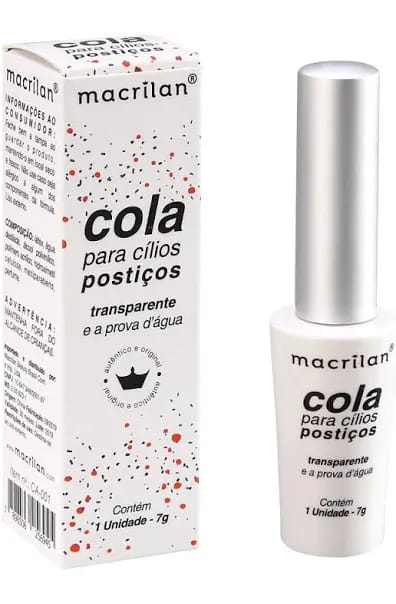 Cola para Cílios Postiços Transparente Macrilan