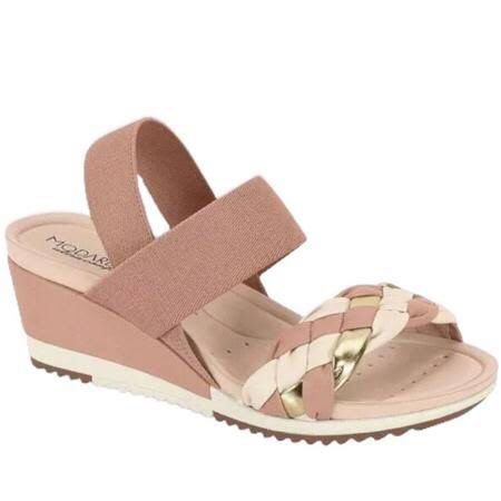 Sandalia Salto Anabela Calce Facil Conforto Modare 7123.138