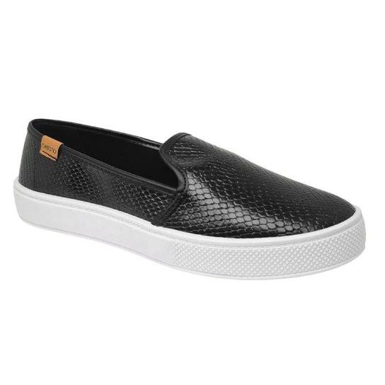 Tênis Slip On Beira Rio 4275.101 Feminino - Preto