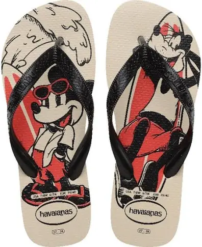 Havaianas TOP Disney Bege Palha