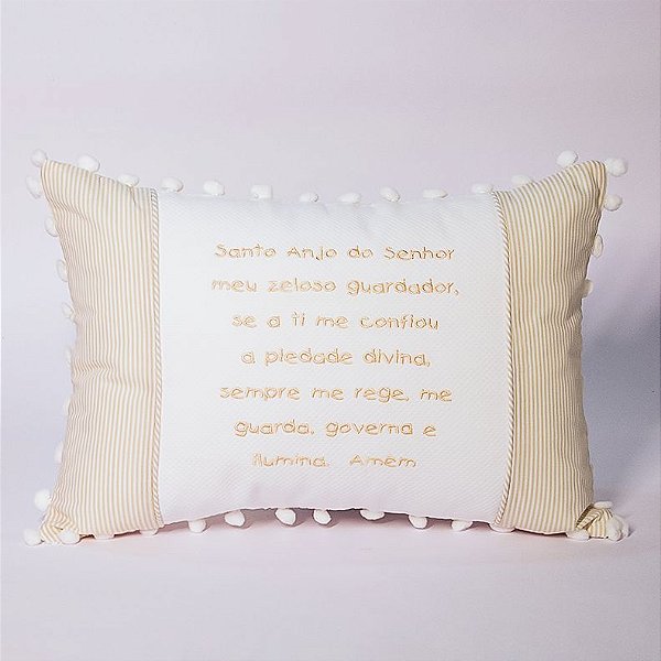 Almofada Santo Anjo bege