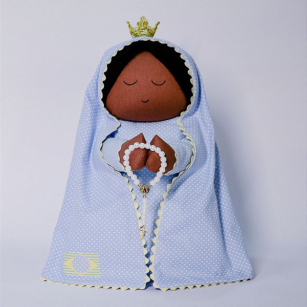 Santinha de pano Nossa Senhora Aparecida