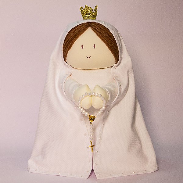 Santinha de pano Santa Maria