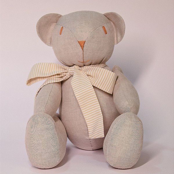 Urso de Pano para quarto de bebê bege M