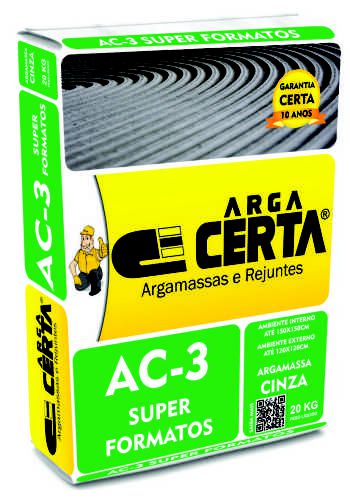 AC-3 SUPER FORMATOS CINZA ARGACERTA