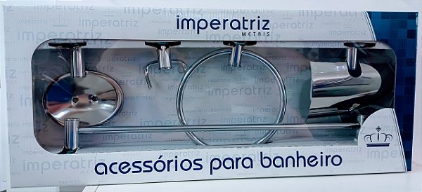 Kit de Acessórios para Banheiro Imperatriz com 5 Peças Metal