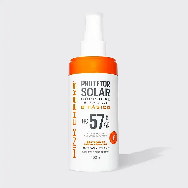 Protetor Solar Corporal Facial Bifasico FPS57 - Pink Cheeks