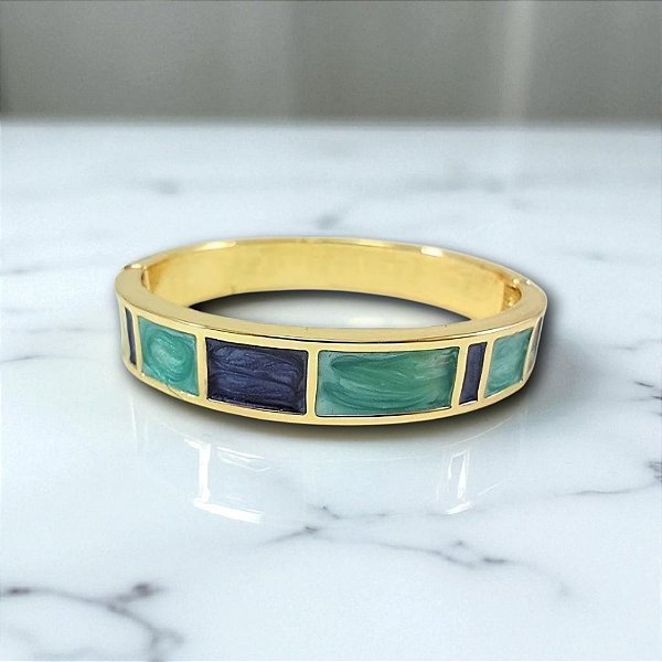 Bracelete Esmaltado Ana Julia Blue