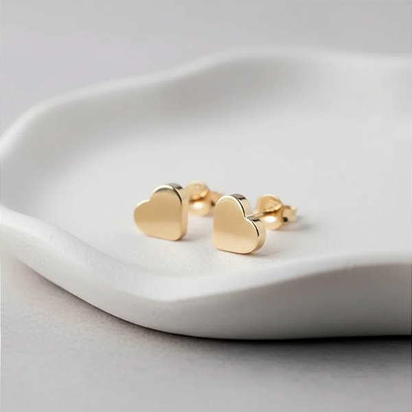 Brinco Coração Mini Ouro