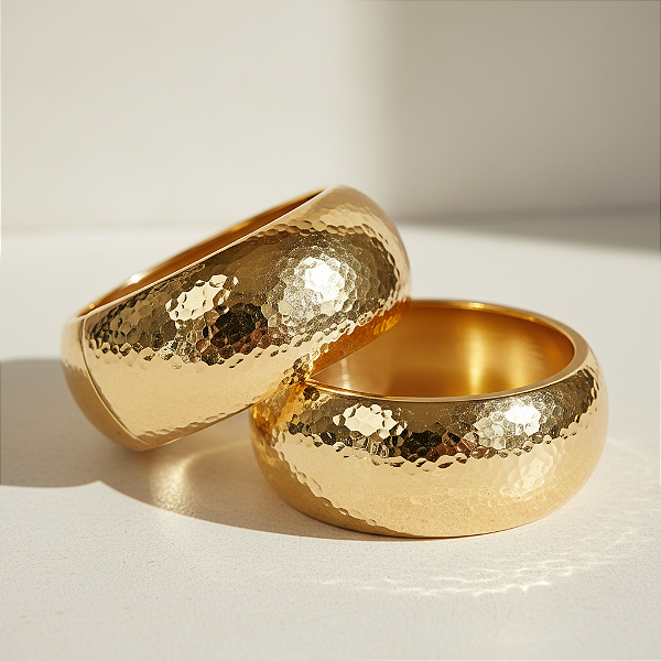 Bracelete Craquelado Ouro