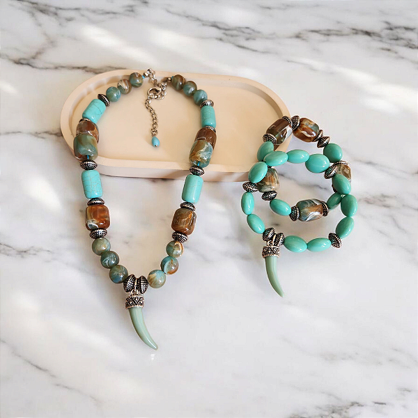 Colar e Pulseira Indra