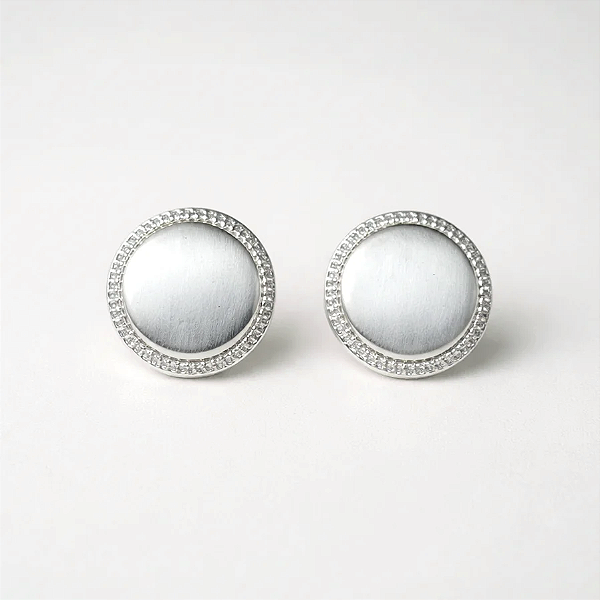 Brinco Pastilha Prata