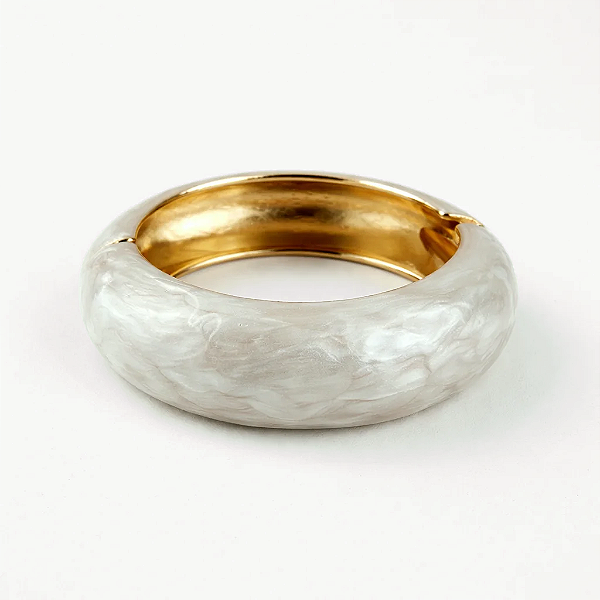 Bracelete Esmaltado Off White