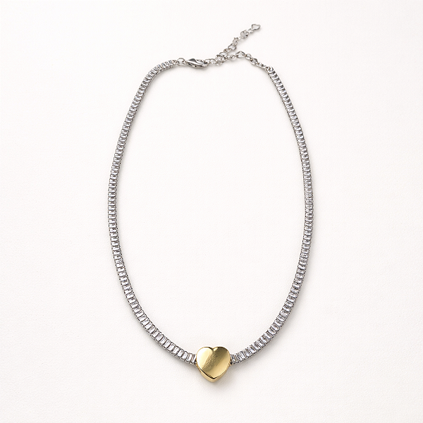 Colar Riviera Baguete