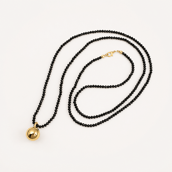 Colar Cristal Pingente Esfera