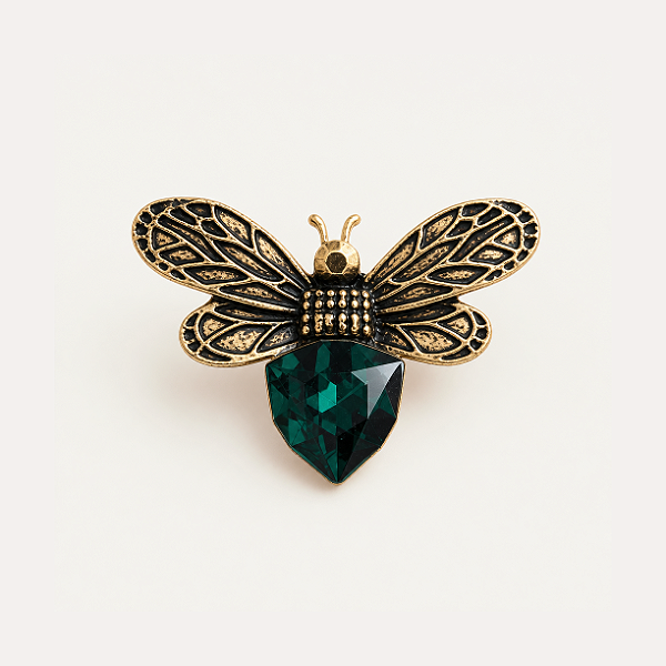 Broche Libélula Verde