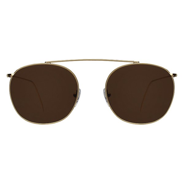 Illesteva Mykonos II Gold / Brown Flat