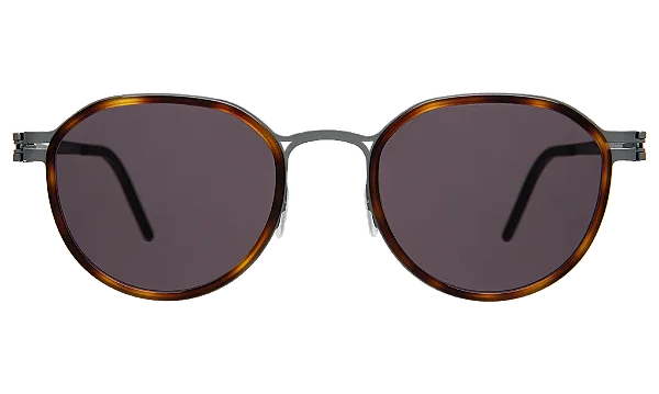 Illesteva Tompkins Titanium Havana/Matte Gunmetal / Grey