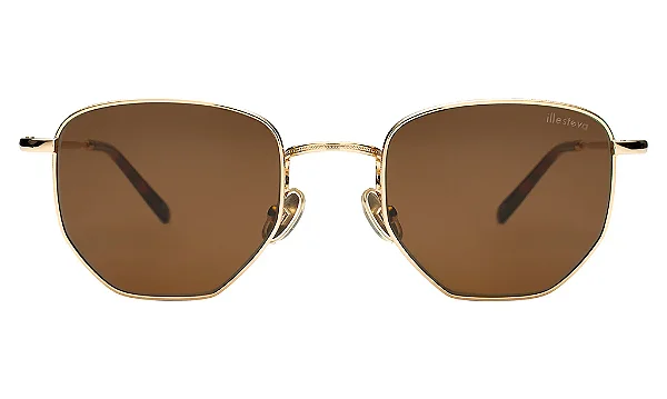 Illesteva Hunter Gold w/ Brown Lenses