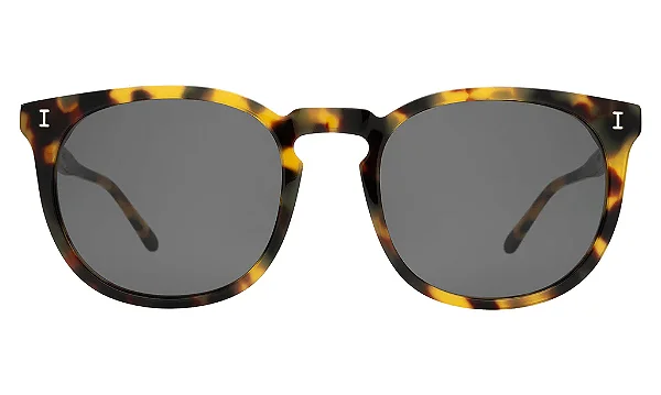 Illesteva Eldridge 56 Tortoise w/ Grey Flat Lenses
