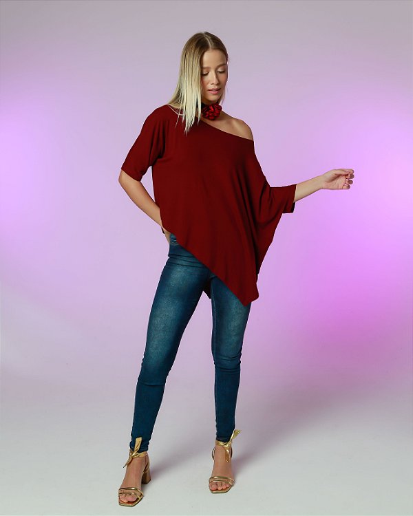 Blusa Roma Bordô