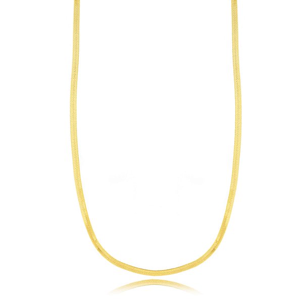 CHOKER SEMIJOIA FITA CONFECCIONADO EM BANHO DE OURO 18K