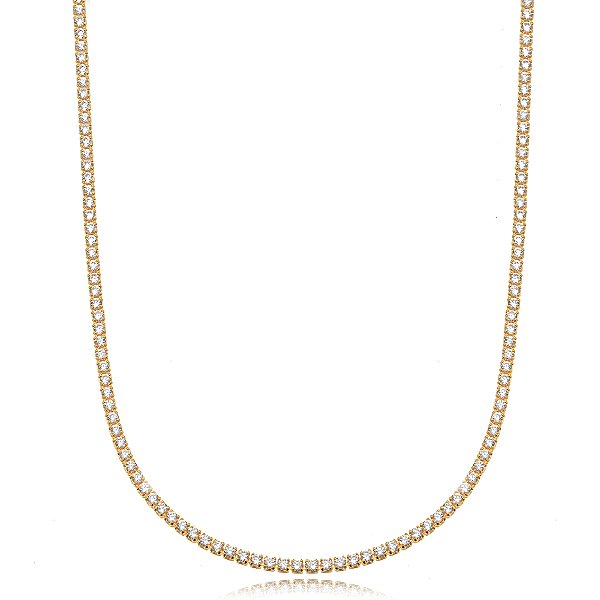 CHOKER SEMIJOIA RIVIERA CONFECCIONADO EM BANHO DE OURO 18K