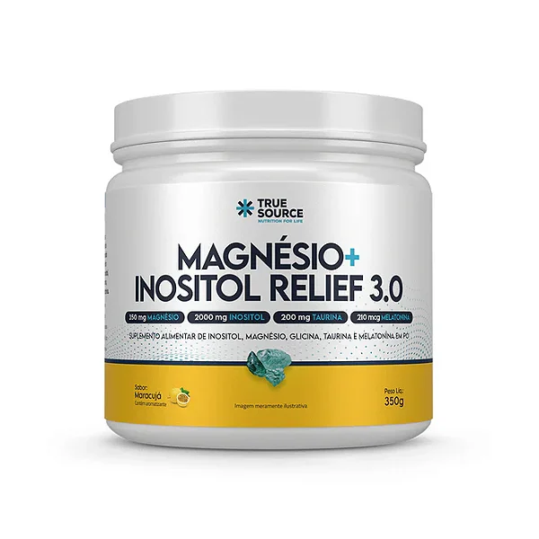 True Magnésio + Inositol Relief 3.0 Maracujá 350 g