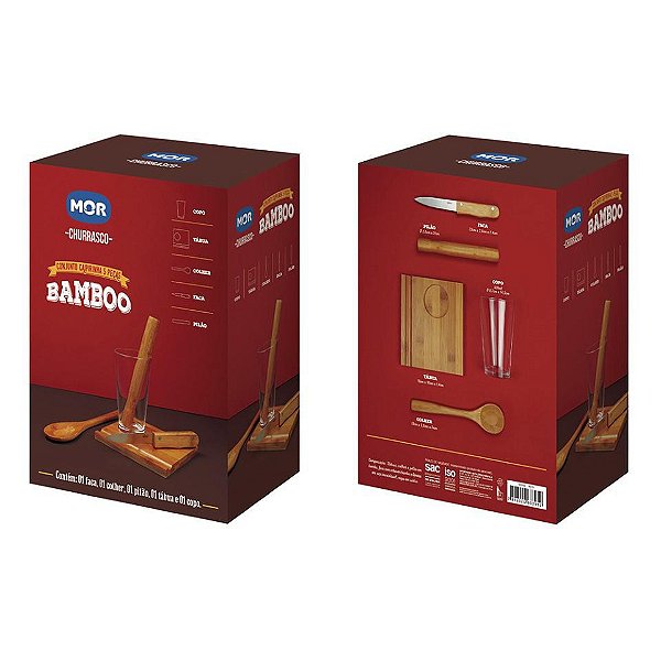 Kit de Caipirinha 5 Peças Bamboo MOR
