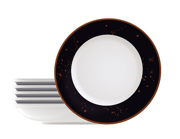 Jogo de Pratos Fundo Porcelana 12 pçs Valentina Tramontina