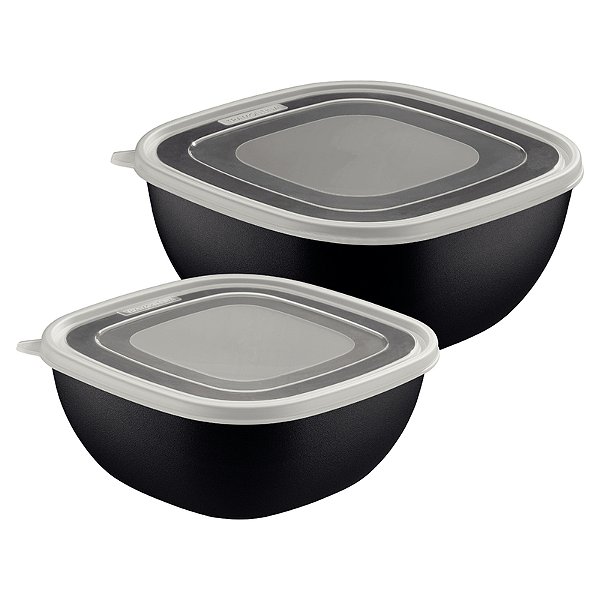 Jogo de Potes Black Burger Preto 02 Peças Tramontina